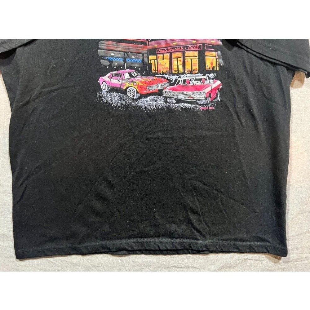 Vintage Al's Drive In Shirt Adult Medium Black Short Sleeve Pullover Tee Mens‎ - Picture 3 of 9